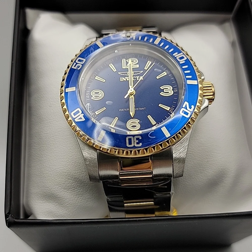 NEW 69476 Invicta Specialty Rowan Men's Watch - 40mm, Gold Steel 3 Link Bracelet